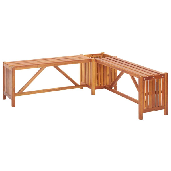 Ławka ogrodowa Brąz 117 x 117 x 40 cm Drewno vidaXL 266868