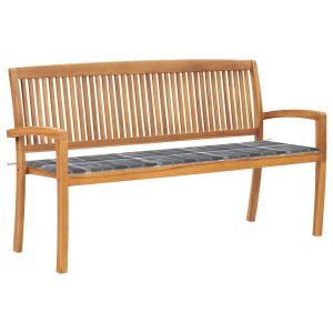 Ławka ogrodowa Brąz 150 cm Drewno tekowe vidaXL 87228 Ławka ogrodowa Brąz 150 cm Drewno tekowe vidaXL 87228
