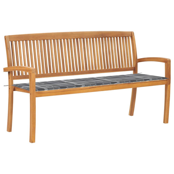Ławka ogrodowa Brąz 150 cm Drewno tekowe vidaXL 87228