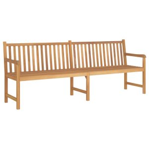 Ławka ogrodowa Brąz 228 cm Drewno tekowe vidaXL 509077 Ławka ogrodowa Brąz 228 cm Drewno tekowe vidaXL 509077