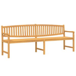 Ławka ogrodowa Brąz 228 x 59.5 x 90 cm Drewno tekowe vidaXL 509071 Ławka ogrodowa Brąz 228 x 59.5 x 90 cm Drewno tekowe vidaXL 509071
