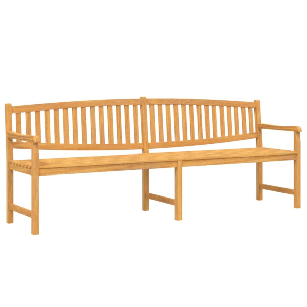 Ławka ogrodowa Brąz 228 x 59.5 x 90 cm Drewno tekowe vidaXL 509071