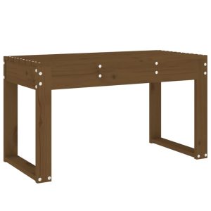 Ławka ogrodowa Brąz 80 x 38 x 45 cm Drewno sosnowe vidaXL 565761 Ławka ogrodowa Brąz 80 x 38 x 45 cm Drewno sosnowe vidaXL 565761