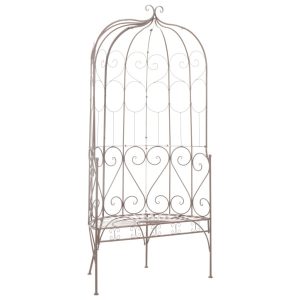 Ławka ogrodowa Brąz 95 cm Metal vidaXL 266880 Ławka ogrodowa Brąz 95 cm Metal vidaXL 266880