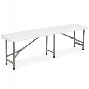 Ławka ogrodowa catering turystyczna składana bankietowa 182×30 Party biała 796121 Ławka ogrodowa catering turystyczna składana bankietowa 182×30 Party biała 796121