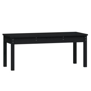 Ławka ogrodowa Czarny 109 x 44 x 45 cm Drewno sosnowe vidaXL 565717 Ławka ogrodowa Czarny 109 x 44 x 45 cm Drewno sosnowe vidaXL 565717