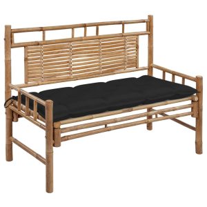 Ławka ogrodowa Czarny 120 x 50 x 7 cm Bambus vidaXL 287547 Ławka ogrodowa Czarny 120 x 50 x 7 cm Bambus vidaXL 287547
