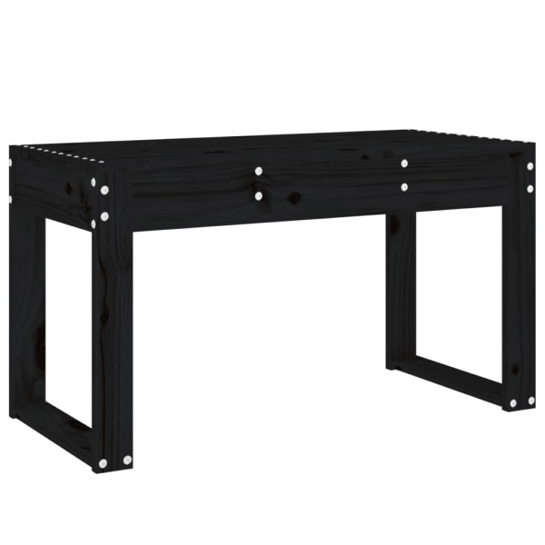 Ławka ogrodowa Czarny 80 x 38 x 45 cm Drewno sosnowe vidaXL 565767