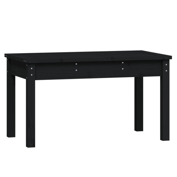 Ławka ogrodowa Czarny 80 x 44 x 45 cm Drewno sosnowe vidaXL 565155