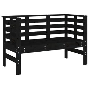 Ławka ogrodowa Czarny Drewno sosnowe vidaXL 565037 Ławka ogrodowa Czarny Drewno sosnowe vidaXL 565037