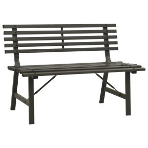 Ławka ogrodowa Czarny Stal vidaXL 565146 Ławka ogrodowa Czarny Stal vidaXL 565146