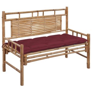 Ławka ogrodowa Czerwony 120 x 50 x 7 cm Bambus vidaXL 287541 Ławka ogrodowa Czerwony 120 x 50 x 7 cm Bambus vidaXL 287541