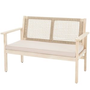 Ławka ogrodowa drewniana 120cm di volio Teracina beżowa 575971 Ławka ogrodowa drewniana 120cm di volio Teracina beżowa 575971