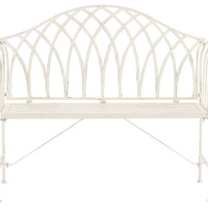 Ławka ogrodowa dwuosobowa 130×45 biała 65487 Ławka ogrodowa dwuosobowa 130×45 biała 65487