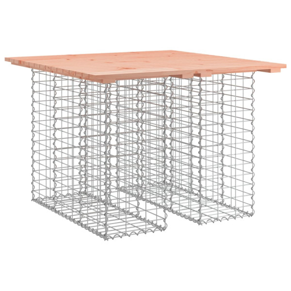 Ławka ogrodowa, gabion, 100x102x72 cm, lite drewno daglezjowe 560939
