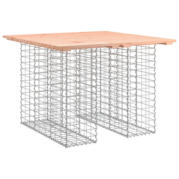 Ławka ogrodowa, gabion, 100x102x72 cm, lite drewno daglezjowe 560900