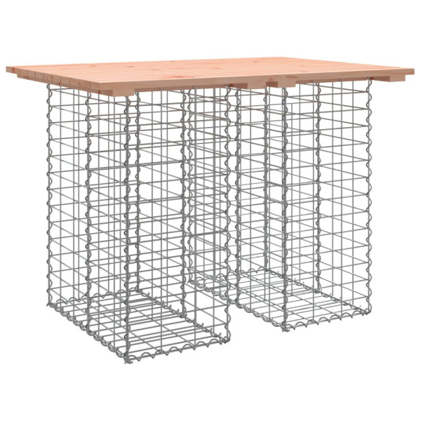 Ławka ogrodowa, gabion, 100x70x72 cm, lite drewno daglezjowe 561070