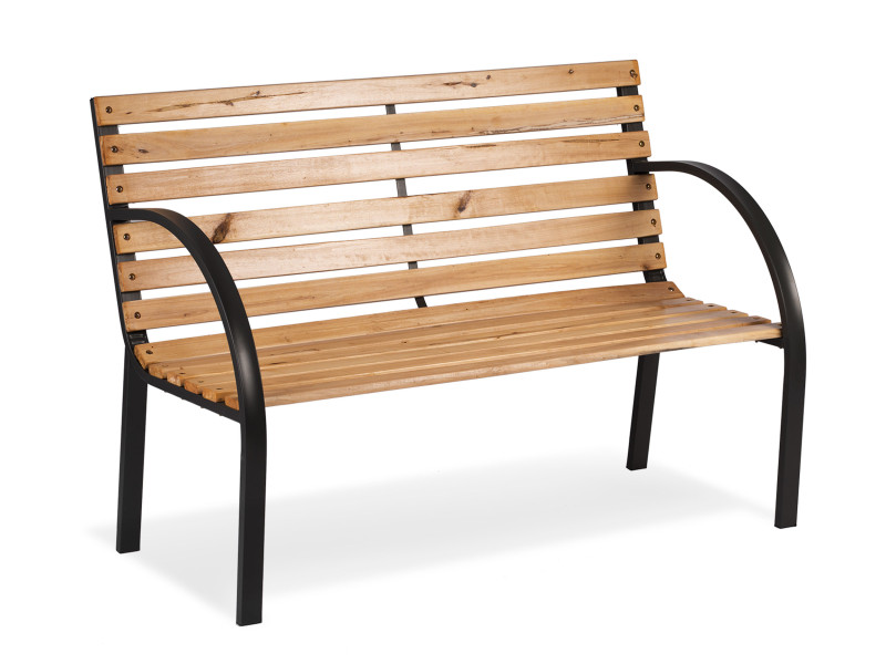Ławka ogrodowa parkowa drewniana 117,5x83x57 cm Sofotel 171594