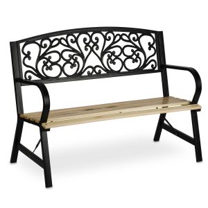 Ławka ogrodowa parkowa drewniana 122×55,5×88,5 cm Sofotel 171593 Ławka ogrodowa parkowa drewniana 122×55,5×88,5 cm Sofotel 171593