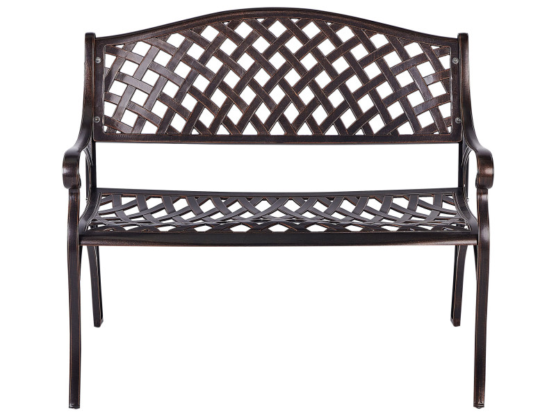 Ławka ogrodowa STAGGIA 104 cm Metal Brązowy 452743