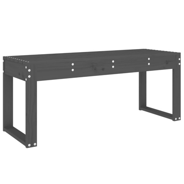 Ławka ogrodowa, szara, 110x38x45 cm, lite drewno sosnowe 560524