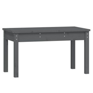 Ławka ogrodowa, szara, 80x44x45 cm, lite drewno sosnowe 560977 Ławka ogrodowa, szara, 80x44x45 cm, lite drewno sosnowe 560977