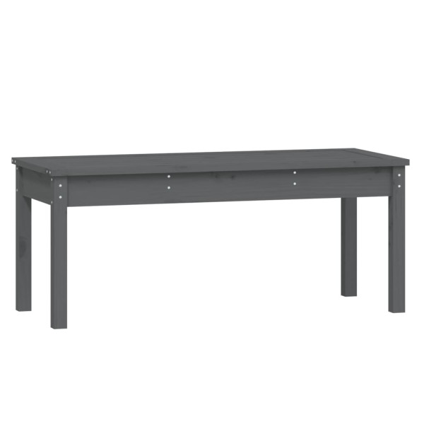 Ławka ogrodowa Szary 109 x 44 x 45 cm Drewno sosnowe vidaXL 565150