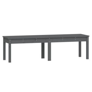 Ławka ogrodowa Szary 159.5 x 44 x 45 cm Drewno vidaXL 565690 Ławka ogrodowa Szary 159.5 x 44 x 45 cm Drewno vidaXL 565690