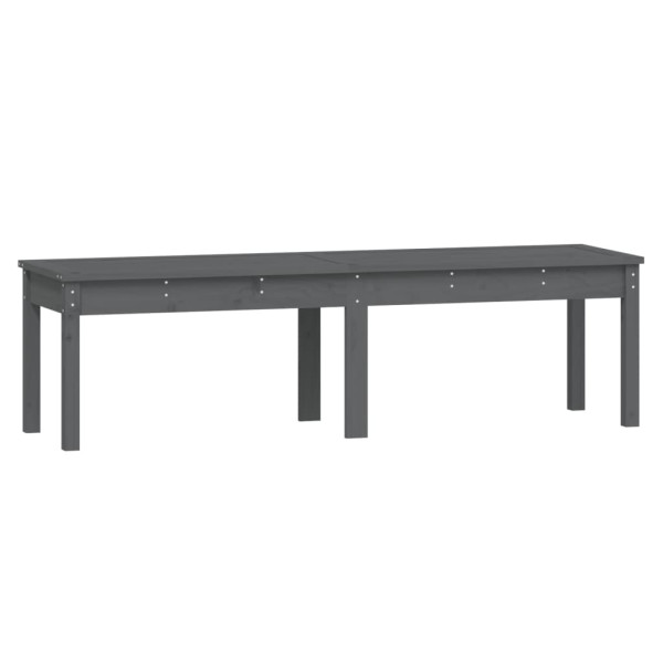 Ławka ogrodowa Szary 159.5 x 44 x 45 cm Drewno vidaXL 565690