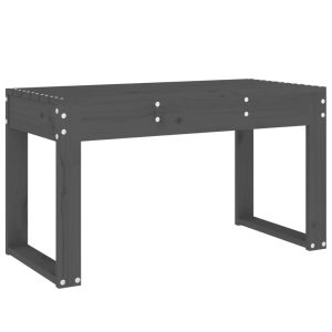 Ławka ogrodowa Szary 80 x 38 x 45 cm Drewno sosnowe vidaXL 565757 Ławka ogrodowa Szary 80 x 38 x 45 cm Drewno sosnowe vidaXL 565757