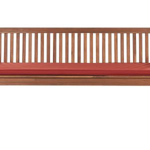 Ławka ogrodowa z czerwoną poduchą VIVARA 180 cm Certyfikowane drewno akacja 736506 Ławka ogrodowa z czerwoną poduchą VIVARA 180 cm Certyfikowane drewno akacja 736506