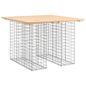 Ławka ogrodowa z gabionem, 100x102x72 cm, lite drewno sosnowe 560948 Ławka ogrodowa z gabionem, 100x102x72 cm, lite drewno sosnowe 560948