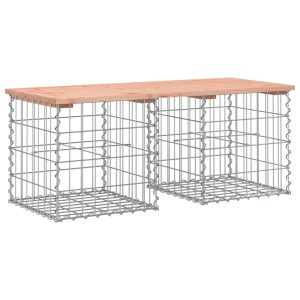 Ławka ogrodowa z gabionem, 103x44x42 cm, lite drewno daglezjowe 560936 Ławka ogrodowa z gabionem, 103x44x42 cm, lite drewno daglezjowe 560936