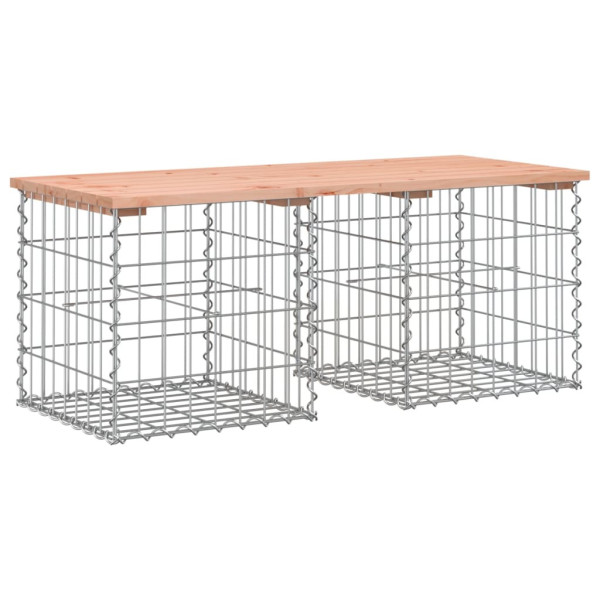 Ławka ogrodowa z gabionem, 103x44x42 cm, lite drewno daglezjowe 560936