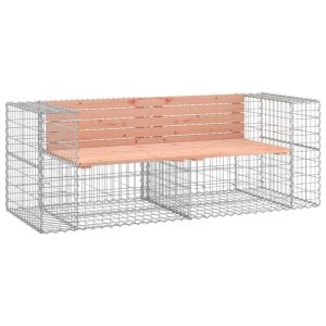 Ławka ogrodowa z gabionem, 184x71x65,5 cm, drewno daglezjowe 562568 Ławka ogrodowa z gabionem, 184x71x65,5 cm, drewno daglezjowe 562568