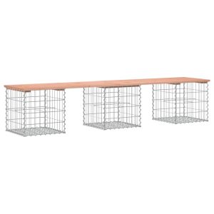 Ławka ogrodowa z gabionem, 203x44x42 cm, lite drewno daglezjowe 561085 Ławka ogrodowa z gabionem, 203x44x42 cm, lite drewno daglezjowe 561085
