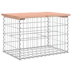 Ławka ogrodowa z gabionem, 63x44x42 cm, lite drewno daglezjowe 561016 Ławka ogrodowa z gabionem, 63x44x42 cm, lite drewno daglezjowe 561016