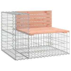 Ławka ogrodowa z gabionem, 92x71x65,5cm, lite drewno daglezjowe 562578 Ławka ogrodowa z gabionem, 92x71x65,5cm, lite drewno daglezjowe 562578
