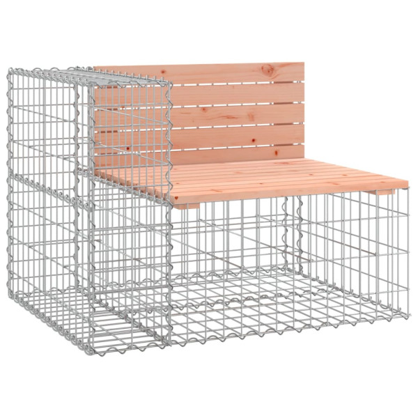 Ławka ogrodowa z gabionem, 92x71x65,5cm, lite drewno daglezjowe 562578