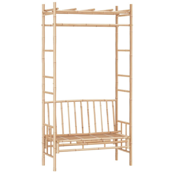 Ławka ogrodowa z pergolą, 116 cm, bambusowa 562952