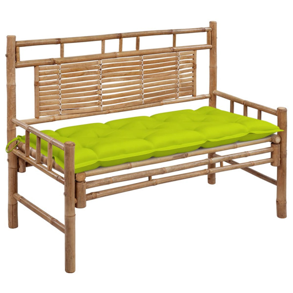 Ławka ogrodowa z poduszką, 120 cm, bambusowa 562609
