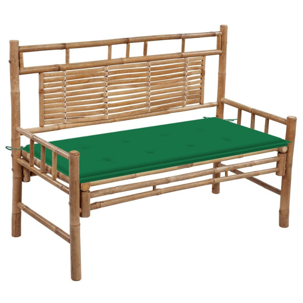 Ławka ogrodowa z poduszką, 120 cm, bambusowa 562612