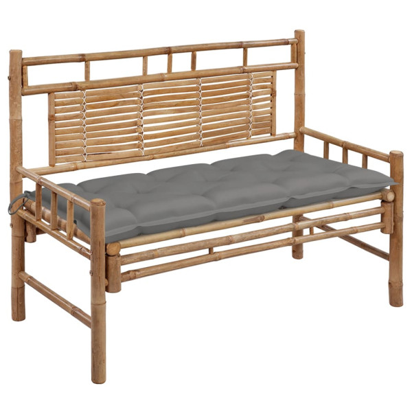 Ławka ogrodowa z poduszką, 120 cm, bambusowa 562596