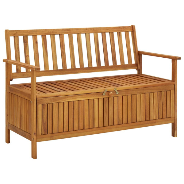 Ławka ogrodowa ze schowkiem, 120 cm, lite drewno akacjowe 550467