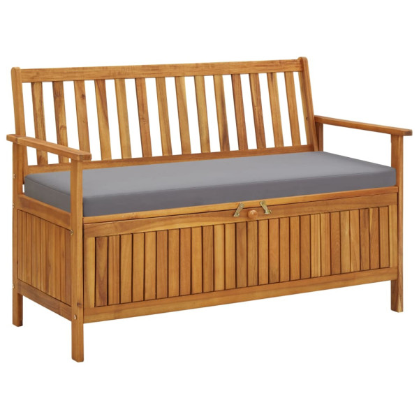 Ławka ogrodowa ze schowkiem, 120 cm, lite drewno akacjowe 550448