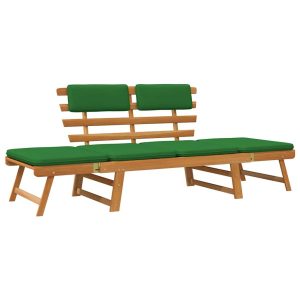 Ławka ogrodowa Zielony Drewno akacjowe vidaXL 389995 Ławka ogrodowa Zielony Drewno akacjowe vidaXL 389995