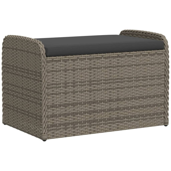 Ławka Szary 80 x 51 x 52 cm Technorattan vidaXL 565062