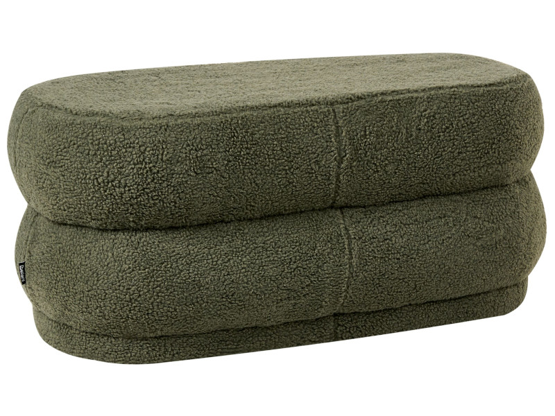 Ławka tapicerowana boucle zielona glam 816231