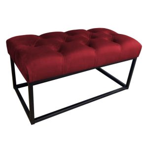 Ławka tapicerowana Chesterfield loft / bordowy / MG31 355015 Ławka tapicerowana Chesterfield loft / bordowy / MG31 355015