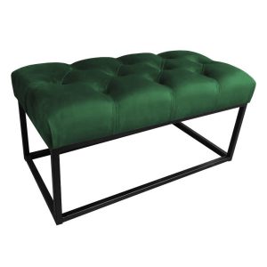 Ławka tapicerowana Chesterfield loft / zieleń butelkowa MG25 355014 Ławka tapicerowana Chesterfield loft / zieleń butelkowa MG25 355014